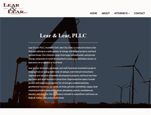 Tablet Screenshot of learlaw.com
